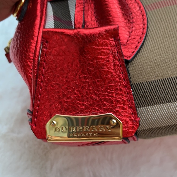 Burberry prosum metallic red bag - Picture 8 of 12